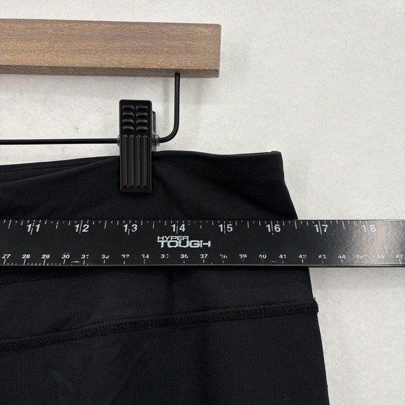 Christine Alexander Pants Womens Medium Black Cropped Straight Leg Yoga Stretch - Picture 6 of 13